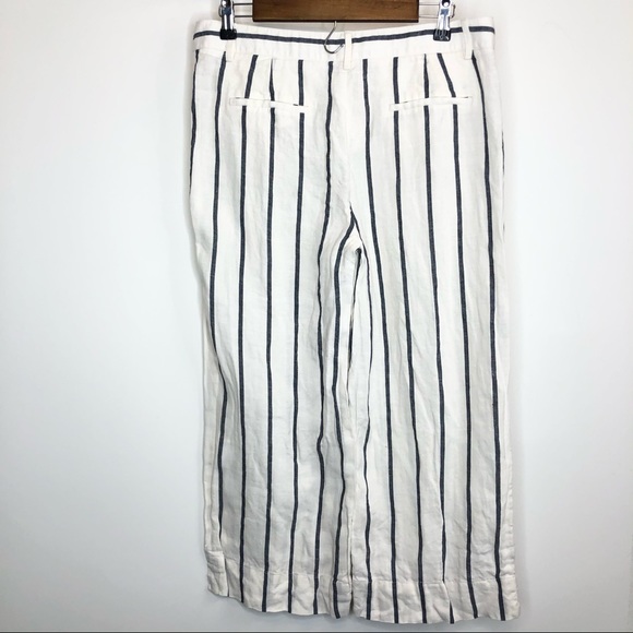 Theory Livdale Contour Wide Leg Pants 100% Linen - Picture 4 of 7